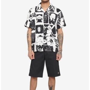 Studio Ghibli Spirited Away Stencil Woven Button-Up